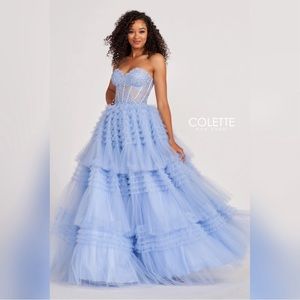 Colette by Mon Cheri CL2017 Novelty Tulle Dress
Periwinkle, Size 0